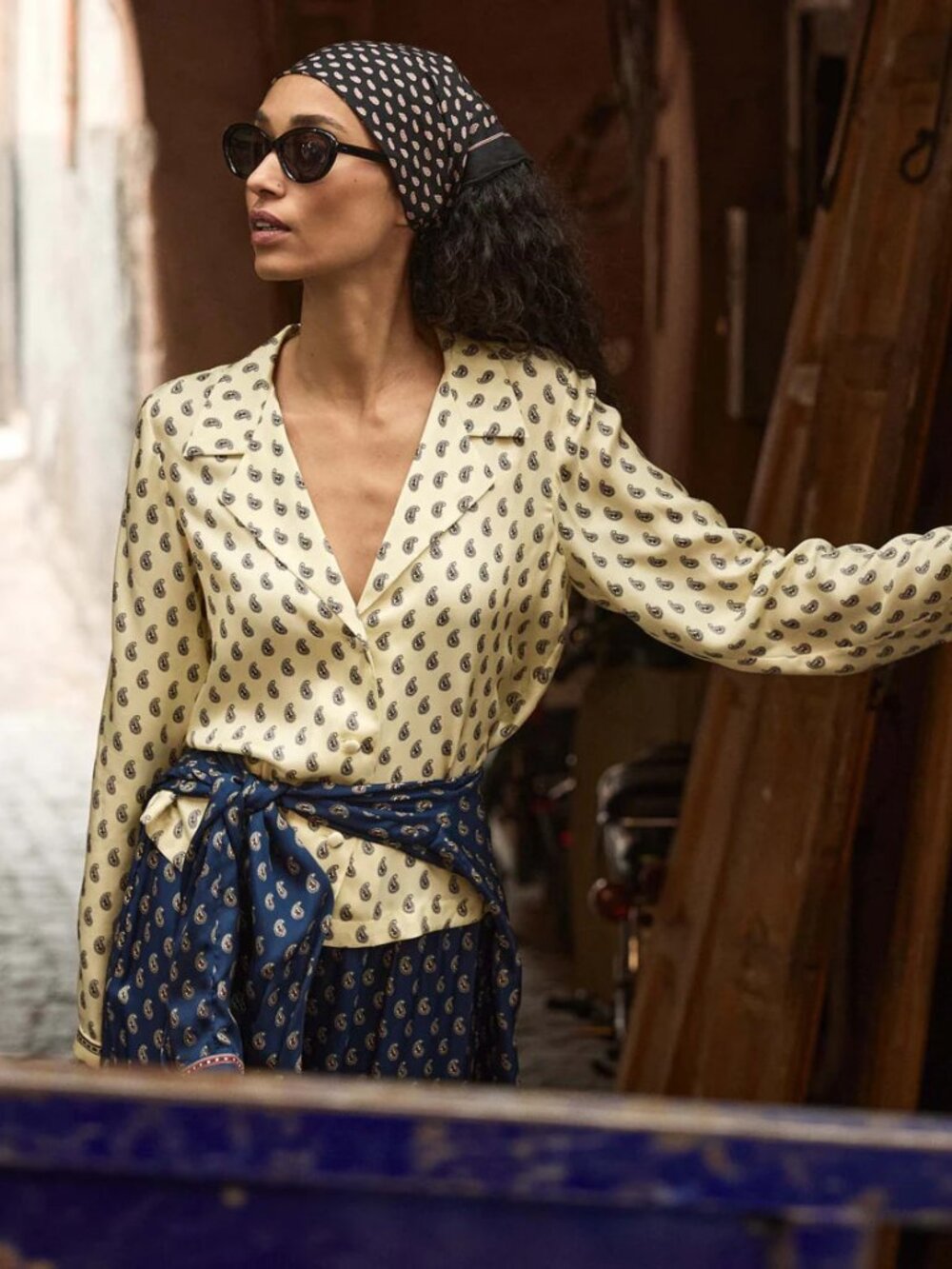 Doen NWOT Elene Top - Sunlight Taormina Paisley XS
